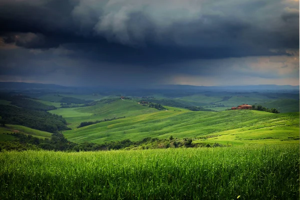 Typisch Landschap Van Toscane Italië — Stockfoto