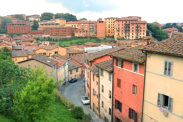 Architekturdetail Siena Toscana Italien Das Historische Zentrum Von Siena Wurde — Stockfoto