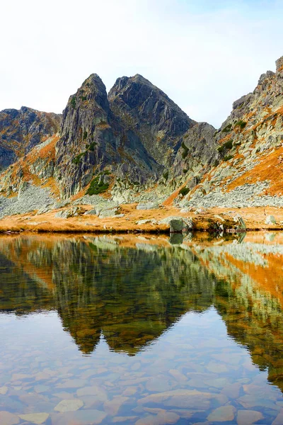 Alpine Autumnal Landscape National Park Retezat Romania Europe — стоковое фото