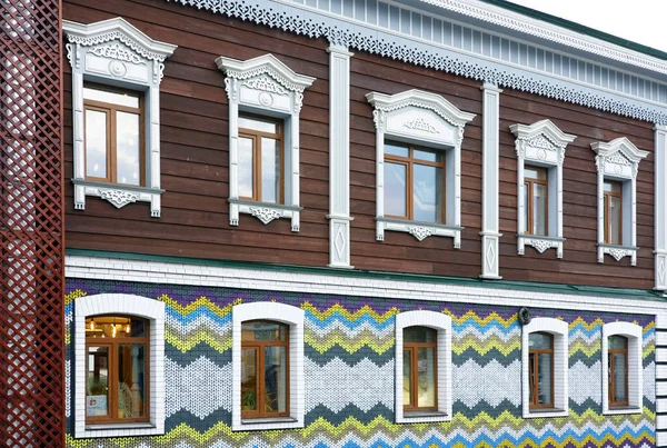 Historisches Holzhaus Irkutsk Russische Föderation — Stockfoto