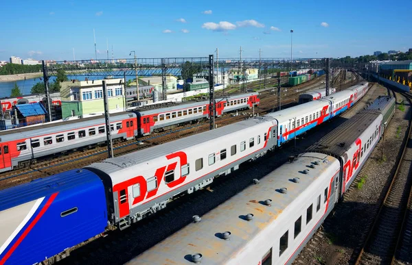 Irkutsk Taki Tren Istasyonu Doğu Sibirya Rusya Federasyonu — Stok fotoğraf