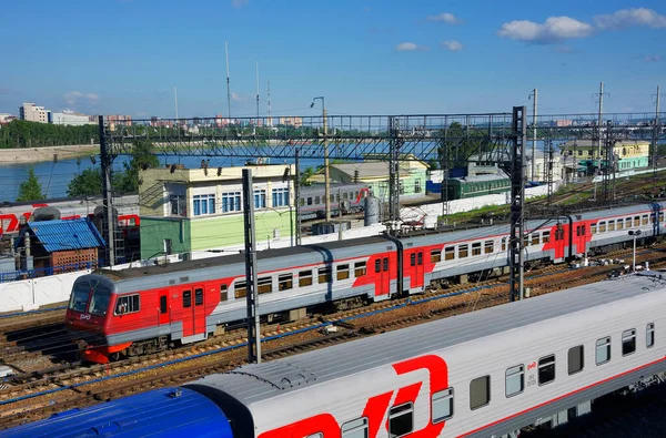 Jernbanestasjon Irkutsk Øst Sibir Den Russiske Føderasjon – stockfoto