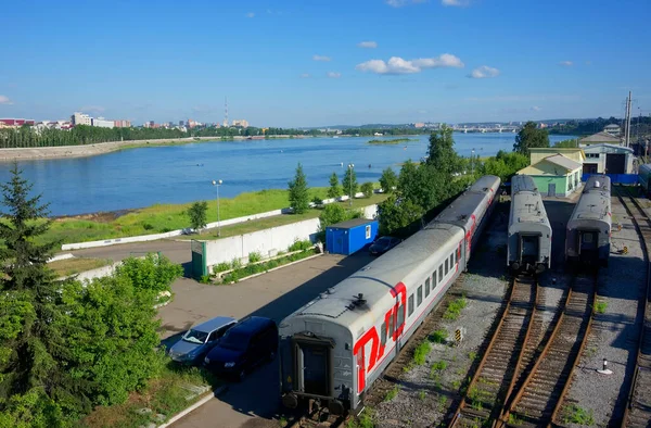 Estación Tren Irkutsk Este Siberia Federación Rusa — Foto de Stock