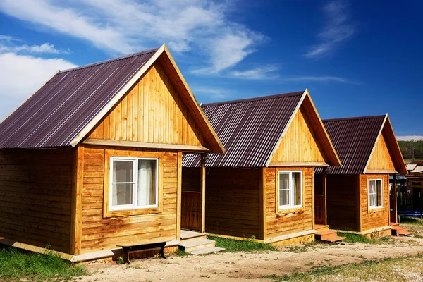 Architecture Siberian Village Olkhon Island Baikal Lake — Stock Photo, Image