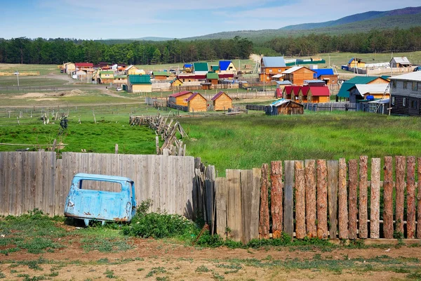 Село Хузир Острове Ольхон Озеро Байкал — стоковое фото