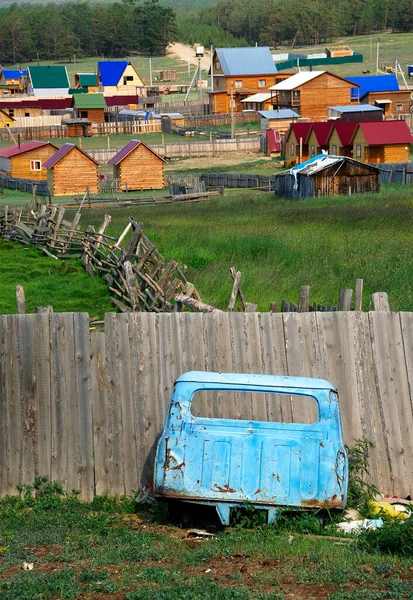 Arkitektur Den Sibiriska Byn Olkhon Island Bajkalsjön — Stockfoto