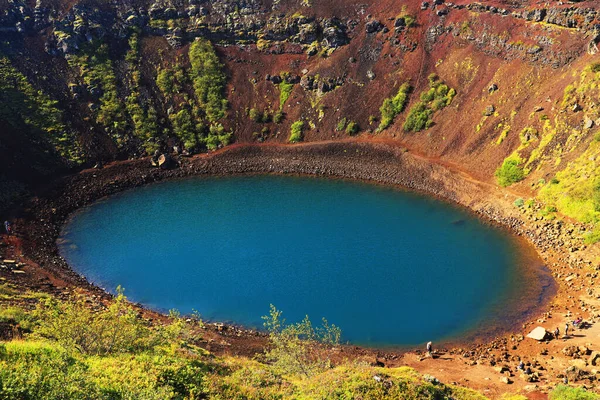 Kerid Vulkankrater Island Europa — Stockfoto