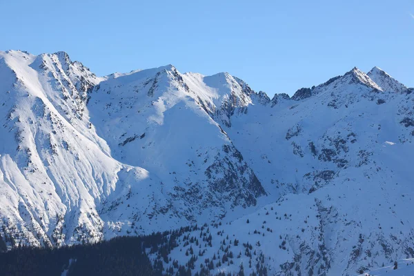Winter Den Siebenbürger Alpen Rumänien Europa — Stockfoto