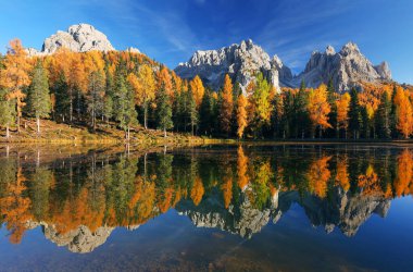 Dolomitler, İtalya, Avrupa 'da Alp manzarası