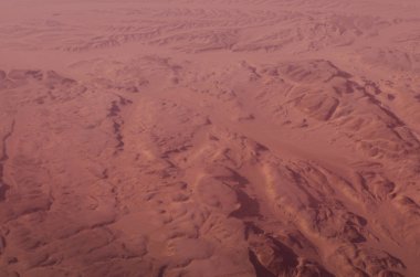 Mısır çöl manzara Mars gezegeni manzara gibi görünüyor.