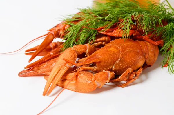 Seafood dish, Red boiled crayfish. Kind of Snacks for beer.