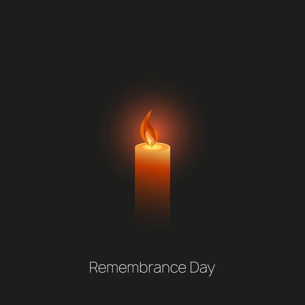 Plantilla Memorial Day Día Internacional Memoria Del Holocausto Con Una — Archivo Imágenes Vectoriales
