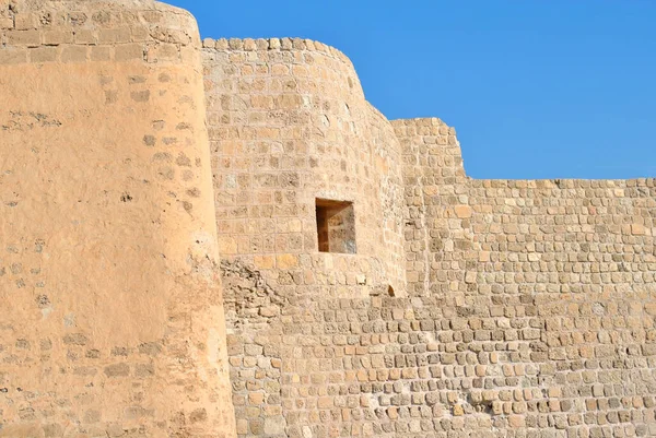 Bahrajn Narodowy Zamek Słoneczny Dzień Qal Bahrajn Fort — Zdjęcie stockowe