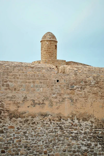 Bahrajn Narodowy Zamek Słoneczny Dzień Qal Bahrajn Fort — Zdjęcie stockowe