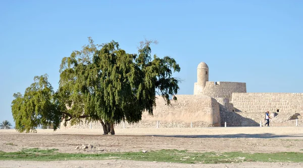 Castelo Nacional Bahrein Dia Ensolarado Qal Forte Bahrein — Fotografia de Stock