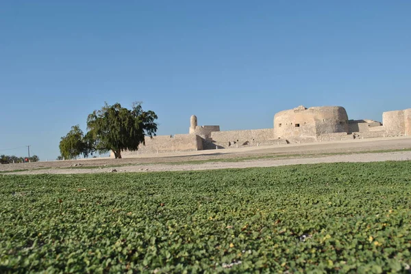 Bahrajn Narodowy Zamek Słoneczny Dzień Qal Bahrajn Fort — Zdjęcie stockowe