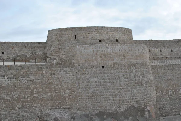 Castillo Nacional Bahréin Día Soleado Qal Bahrain Fort —  Fotos de Stock