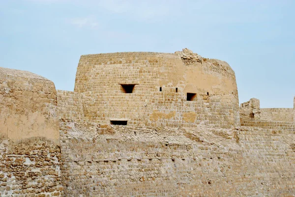 Castello Nazionale Del Bahrein Nella Giornata Sole Forte Qal Bahrein — Foto Stock