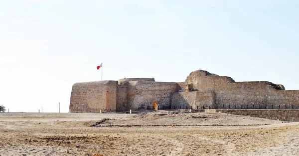 Castelo Nacional Bahrein Dia Ensolarado Qal Forte Bahrein — Fotografia de Stock