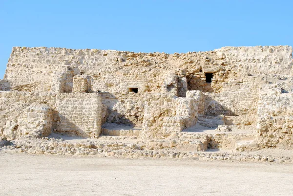 Castillo Nacional Bahréin Día Soleado Qal Bahrain Fort — Foto de Stock