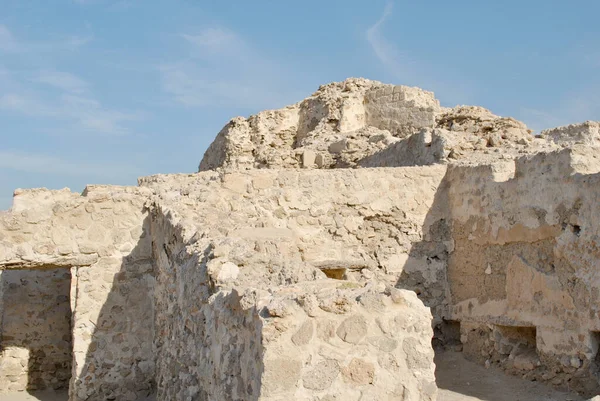 Castillo Nacional Bahréin Día Soleado Qal Bahrain Fort — Foto de Stock