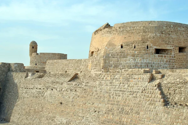 Castelo Nacional Bahrein Dia Ensolarado Qal Forte Bahrein — Fotografia de Stock