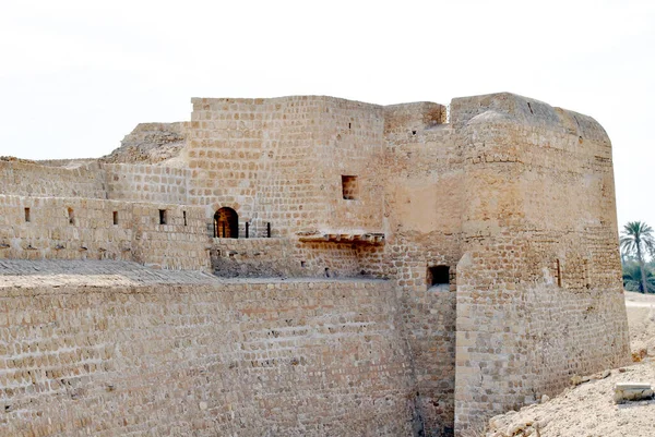 Castillo Nacional Bahréin Día Soleado Qal Bahrain Fort —  Fotos de Stock