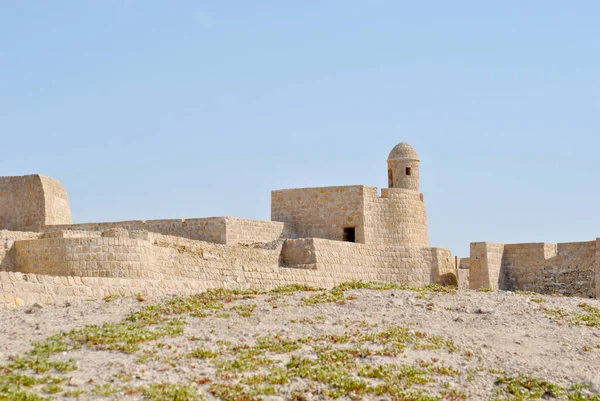 Εθνικό Κάστρο Μπαχρέιν Την Ηλιόλουστη Μέρα Qal Bahrain Φρούριο — Φωτογραφία Αρχείου