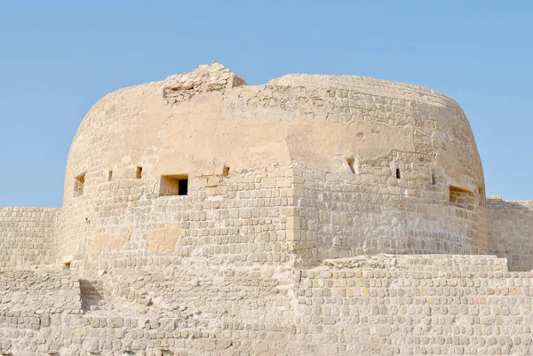 Castillo Nacional Bahréin Día Soleado Qal Bahrain Fort — Foto de Stock