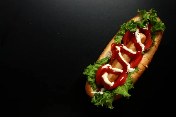 Cachorro Quente Vegetariano Saudável Fotos De Bancos De Imagens