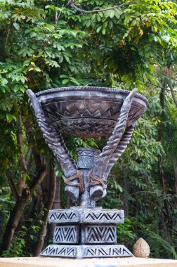 Güney Afrika'da dekore heykel