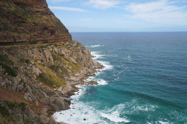 Chapman's peak in Cape Town, South Africa.