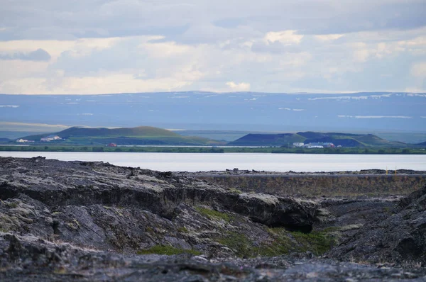 Pseudokrater in der Nähe des Myvatn-Sees, Nordisland — Stockfoto
