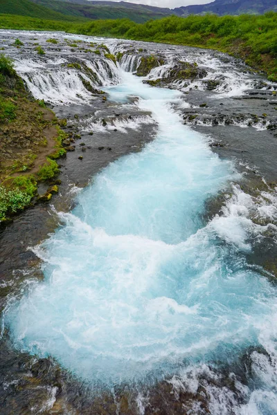 Όμορφο καταρράκτη Bruarfoss, Ισλανδία — Φωτογραφία Αρχείου