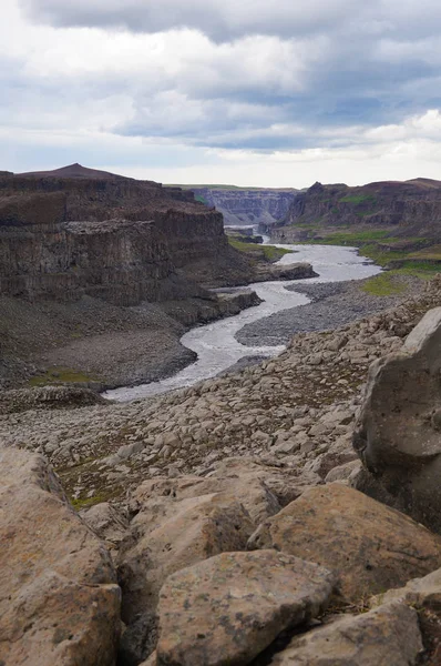 Dettifoss in het noordoosten van IJsland. — Stockfoto