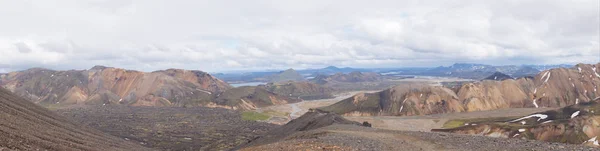 Valle del parque nacional Landmannalaugar, Islandia . — Foto de Stock