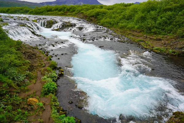 美しいブラフロスの滝,アイスランド — ストック写真