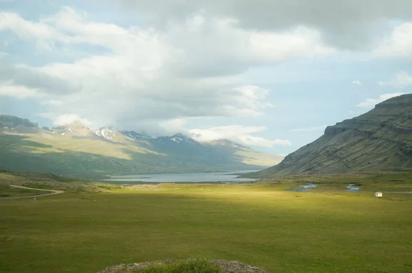 Piękny widok, w lecie, Islandia — Zdjęcie stockowe