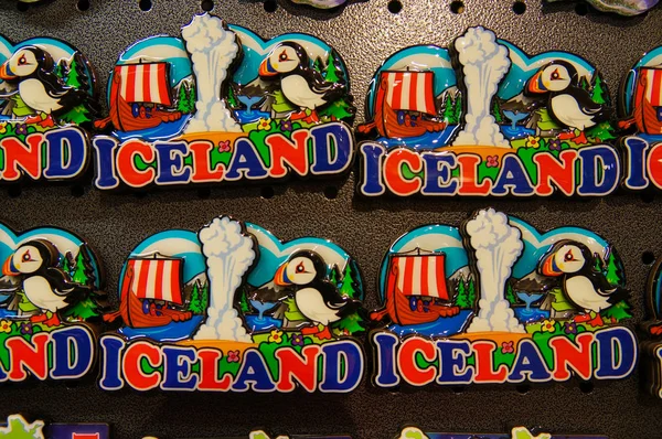 Fridge magnets in a market,Iceland