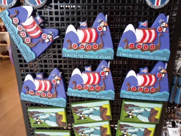 Fridge magnets in a market,Iceland