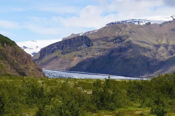 Morsarjokul льодовик влітку, Ісландія — стокове фото