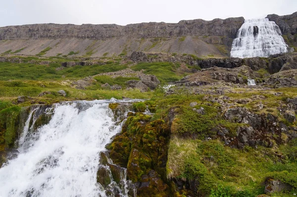 Bella cascata di Gongumannafoss e Dynjandi, Islanda . — Foto Stock