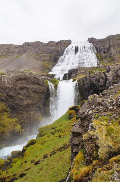 아이슬란드의 아름 다운 Dynjandi 폭포. — 스톡 사진