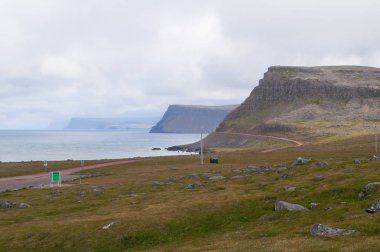 Güzel görünümü'nde yaz, latrabjarg, İzlanda.