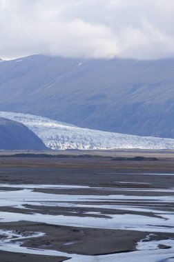 İzlanda'daki güzel Buzulu.
