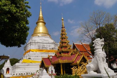 Güzel Wat Phra Kaew Don Tao, Lampang, Thailand.