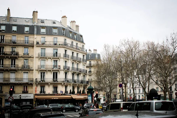 París Francia Marzo 2019 Calles Grises Del Barrio Latino —  Fotos de Stock