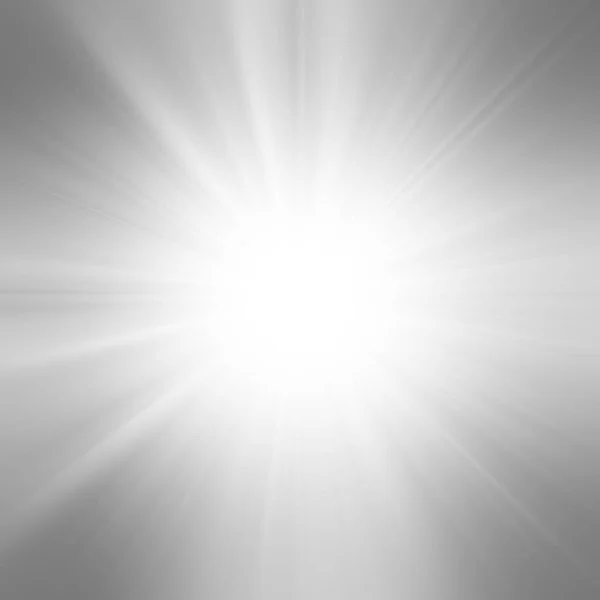 Abbildung graue Sonnenstrahlen. helle, monochrome Sonnenstrahlen. Abstrakt — Stockfoto