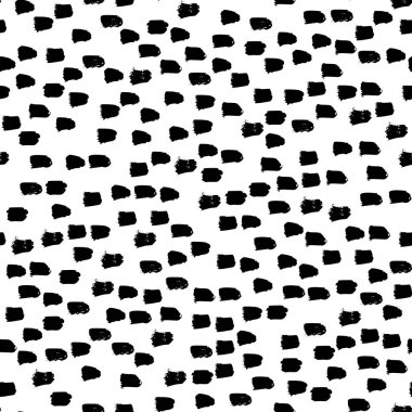 Grunge fırça darbeleri pürüzsüz. Mürekkeple çizilmiş soyut doku. Vektör Monokrom İskandinav arkaplanı