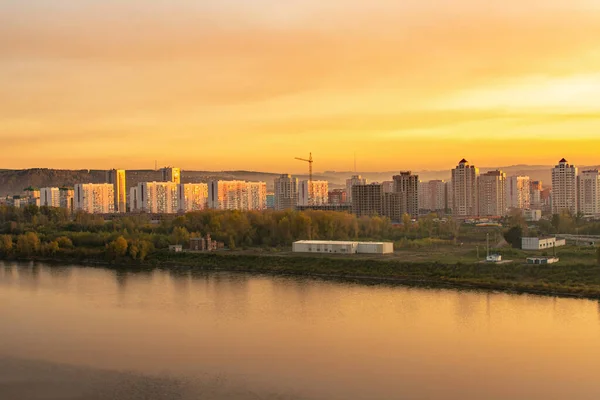 Vista Della Città Novokuznetsk — Foto Stock